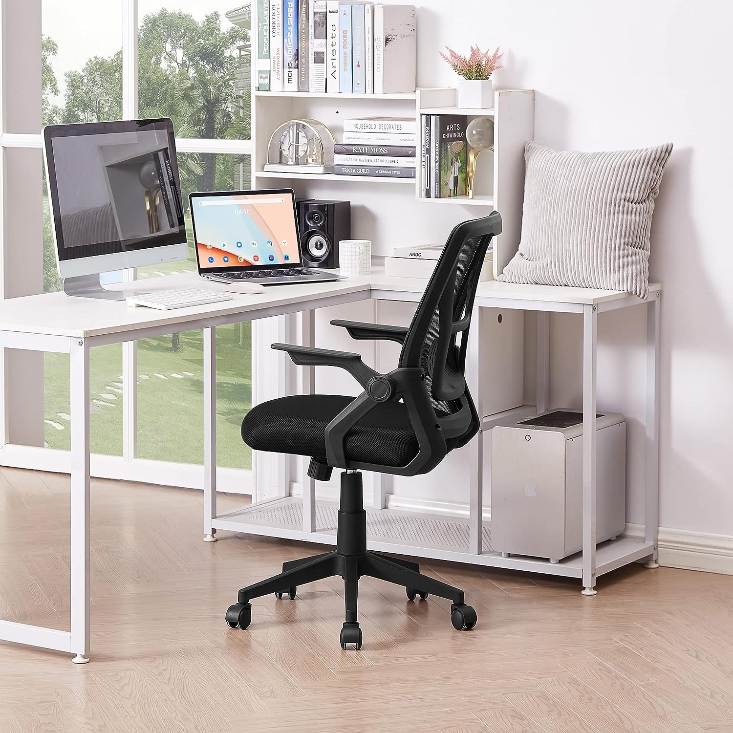 VECELO Mid-Back Swivel Ergonomic Office Chair - VECELO