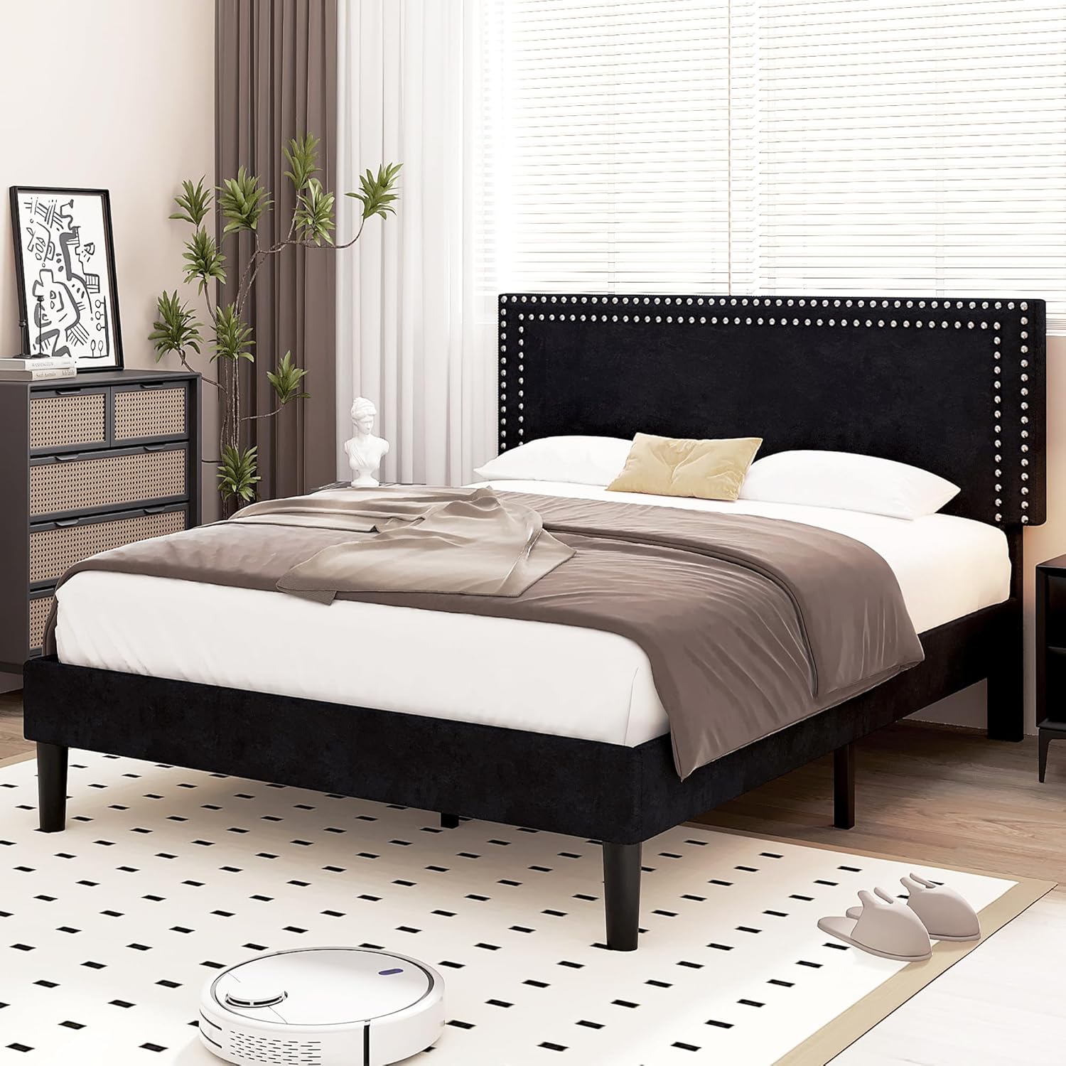 VECELO Modern Platform Bed Frame/Mattress Foundation - VECELO