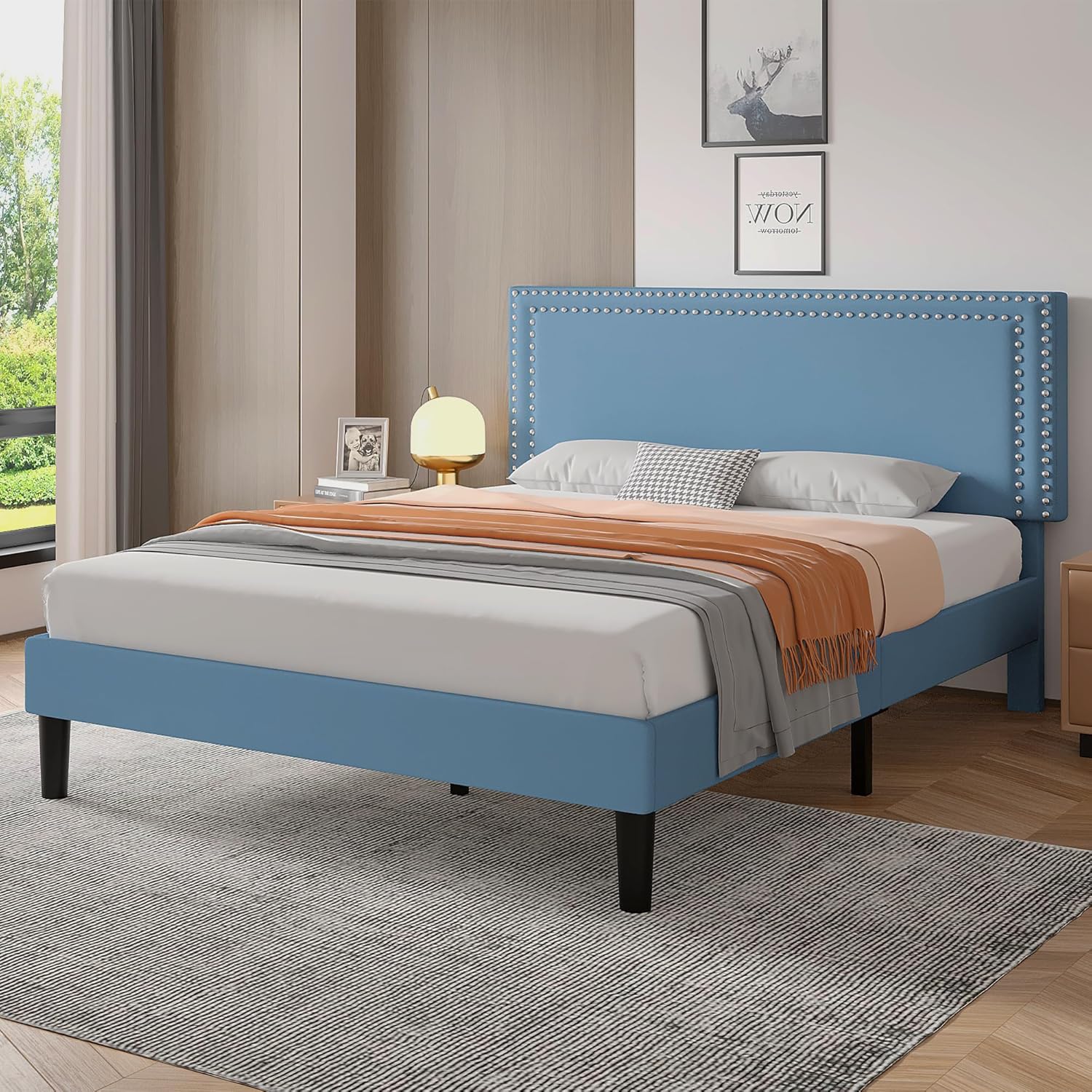 VECELO Modern Platform Bed Frame/Mattress Foundation - VECELO