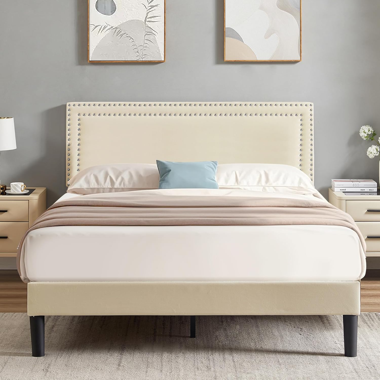 VECELO Modern Platform Bed Frame/Mattress Foundation - VECELO