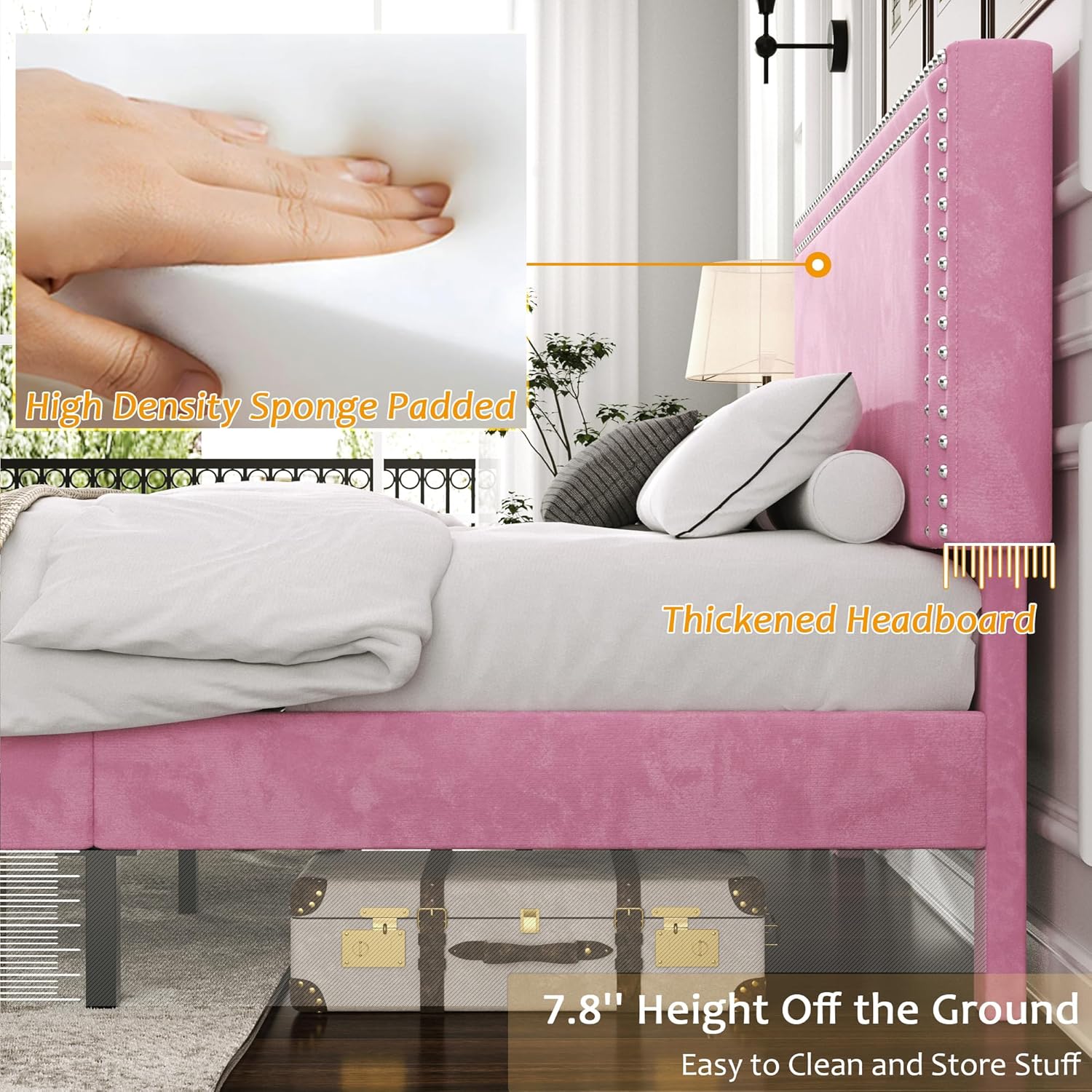VECELO Modern Platform Bed Frame/Mattress Foundation - VECELO