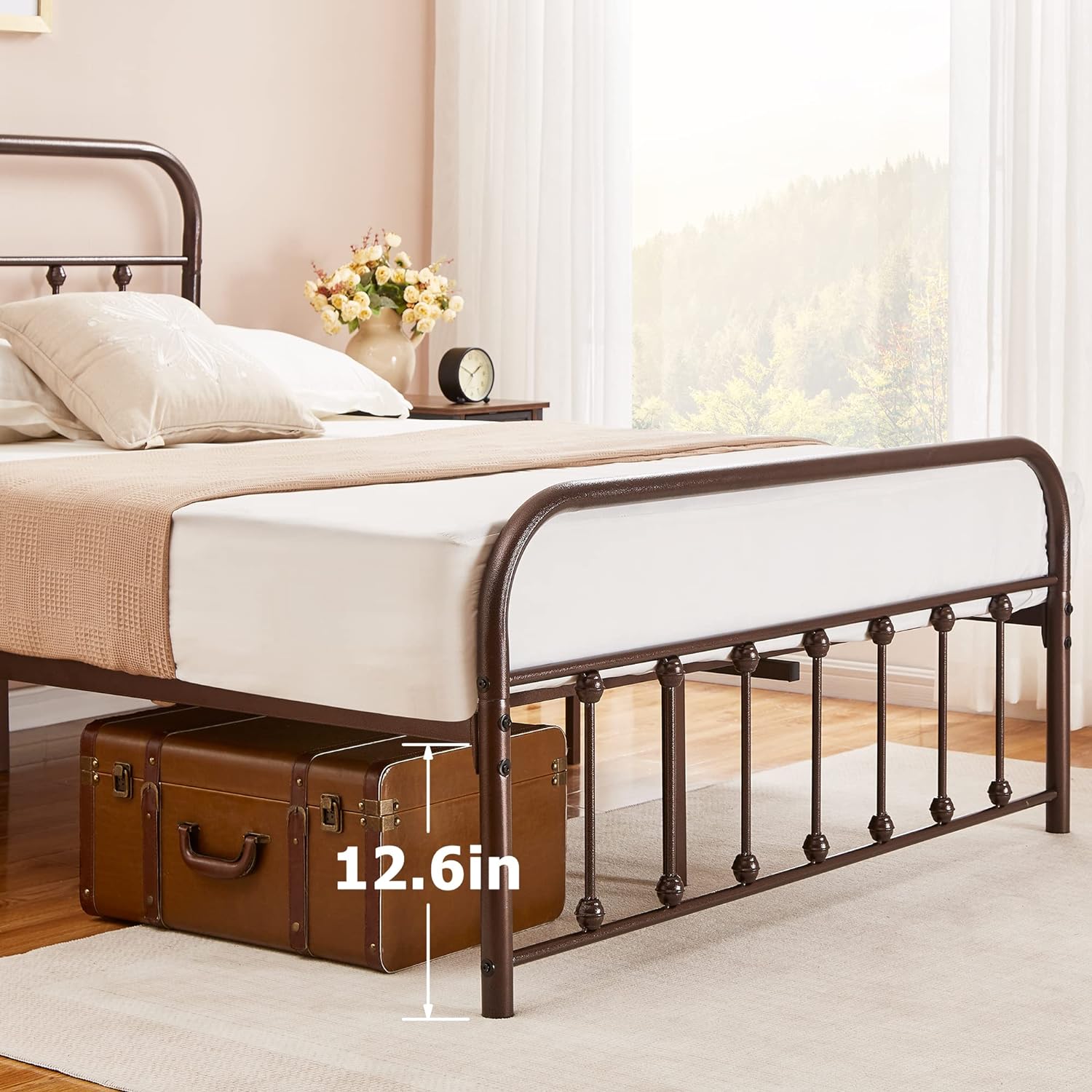 VECELO Metal Platform Bed Frame Mattress Foundation Modern&Simple Style - VECELO