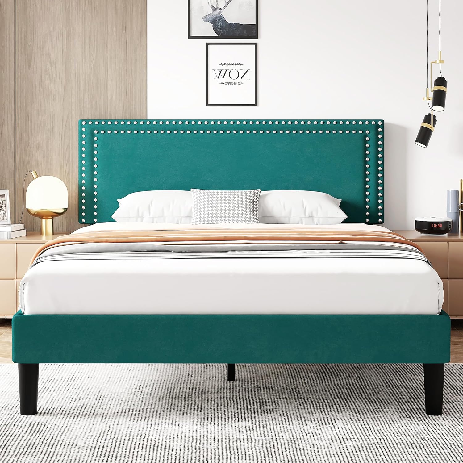 VECELO Modern Platform Bed Frame/Mattress Foundation - VECELO