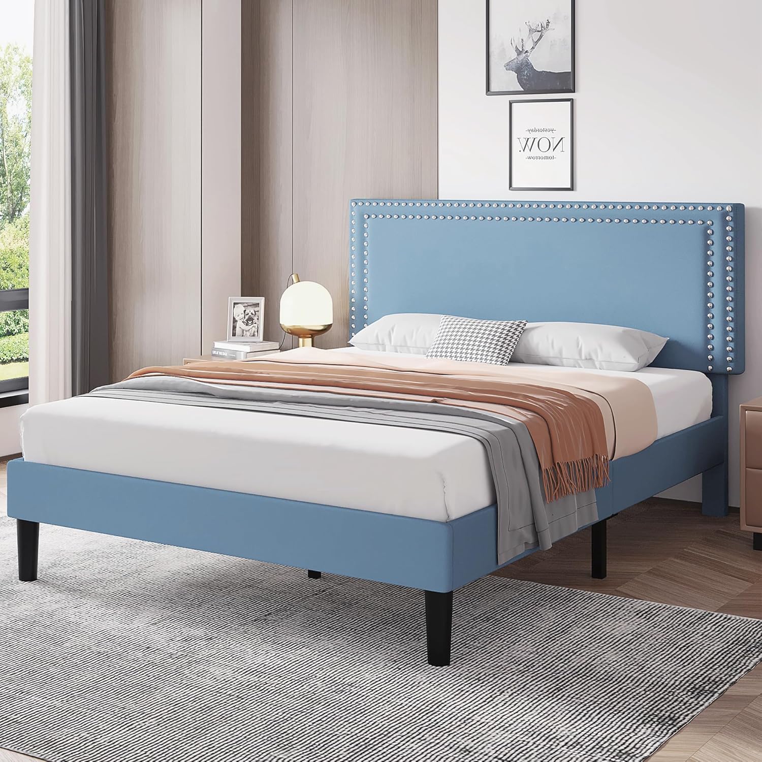 VECELO Modern Platform Bed Frame/Mattress Foundation - VECELO
