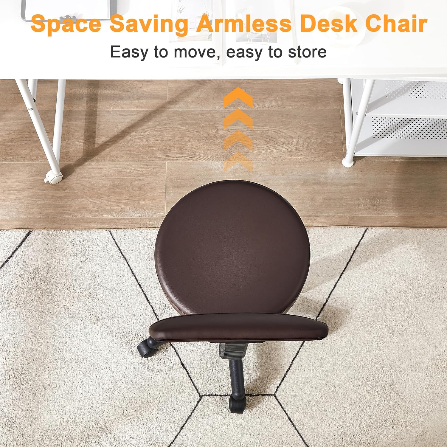 VECELO Home Office Desk Chair with Backrest - VECELO