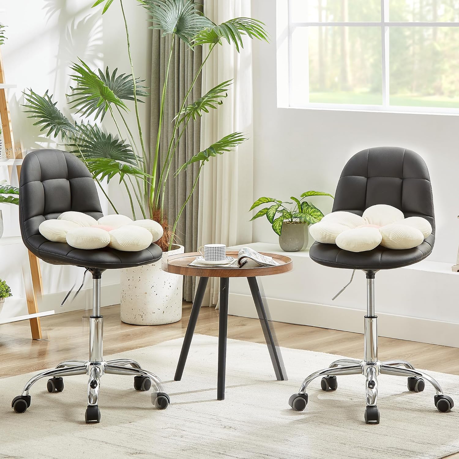 VECELO Modern Armless Home Office Desk Chair - VECELO