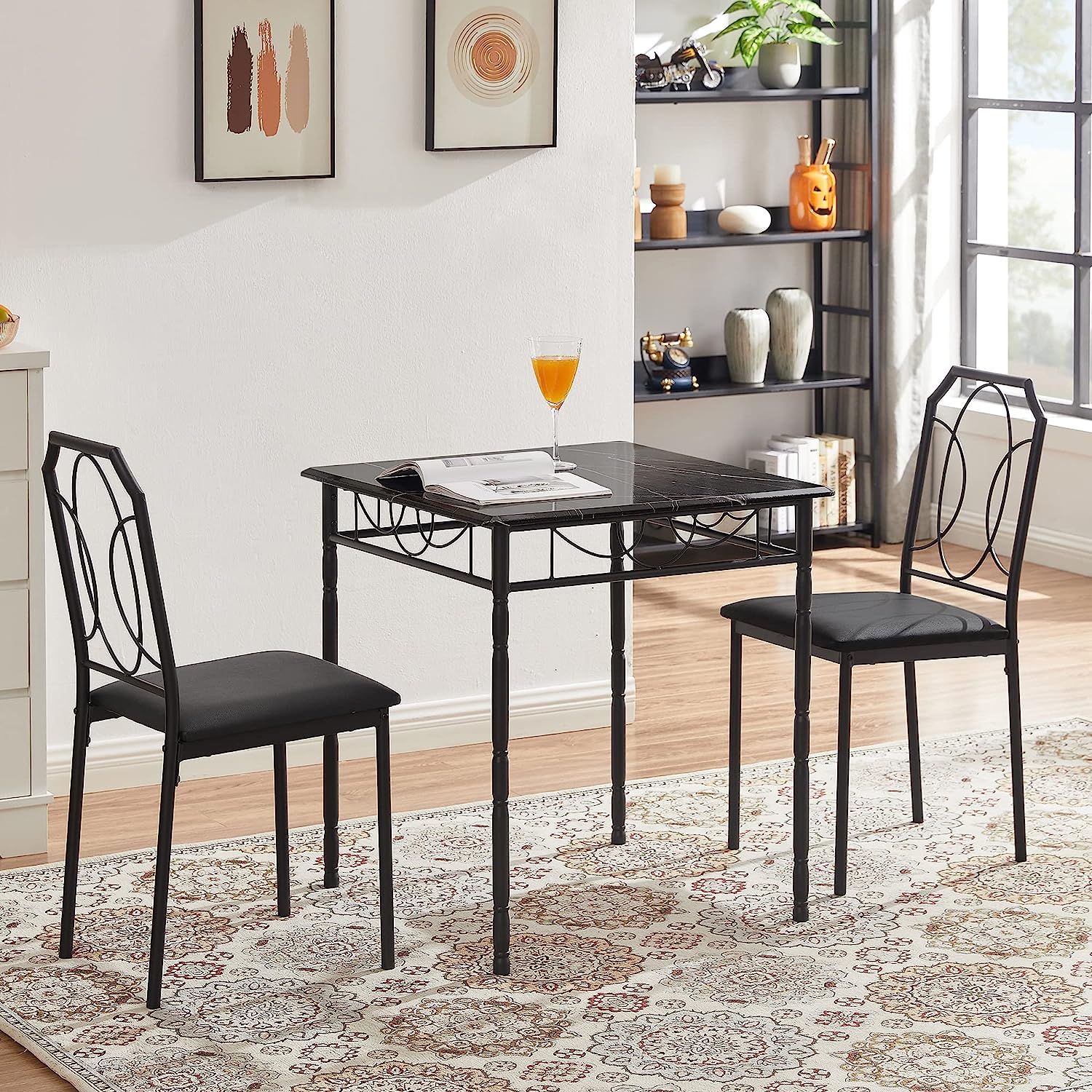 VECELO Modern 5 Pieces Dining Table Set - VECELO
