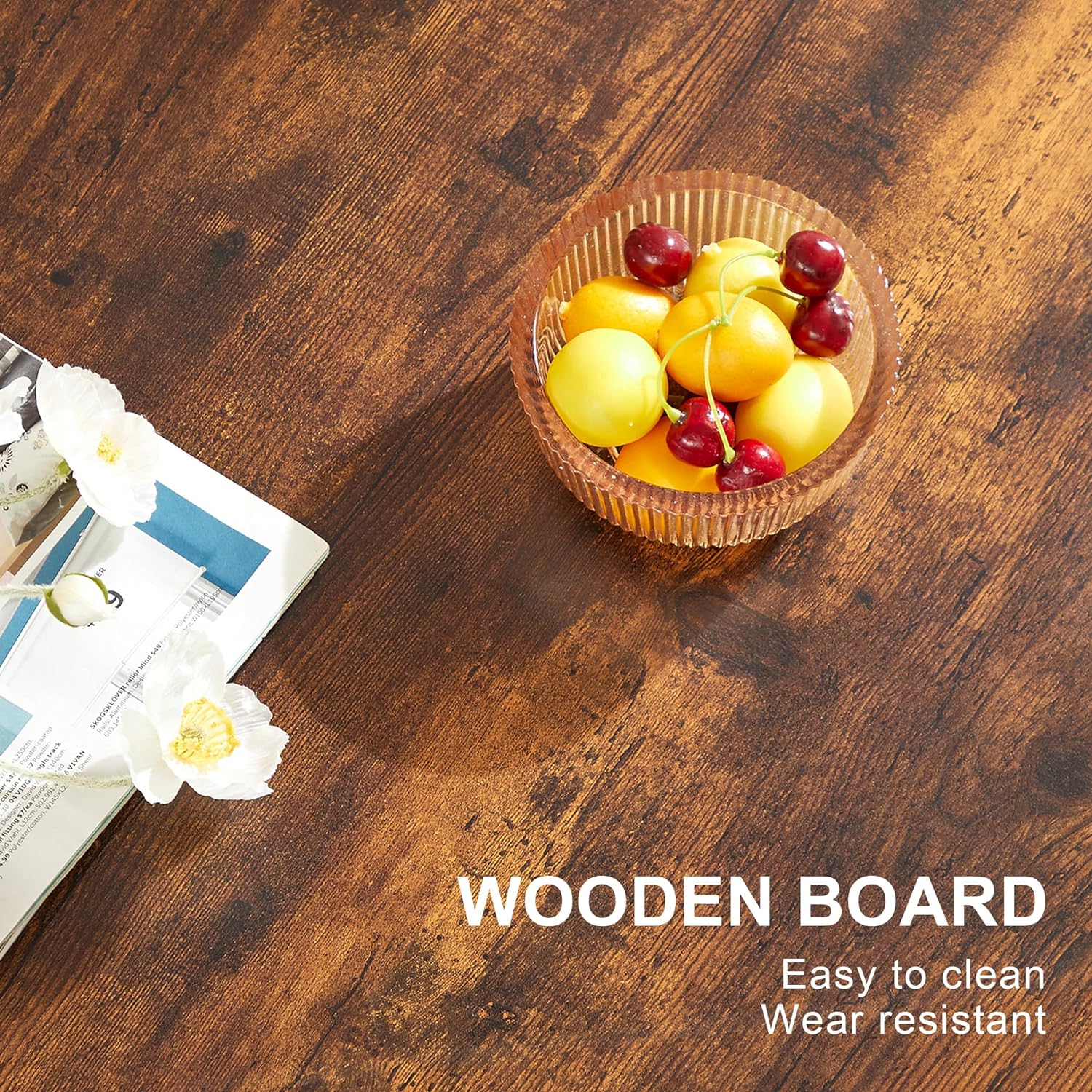 VECELO Wood Lift Top Coffee Table with Hidden Compartment and Storage Shelf - VECELO