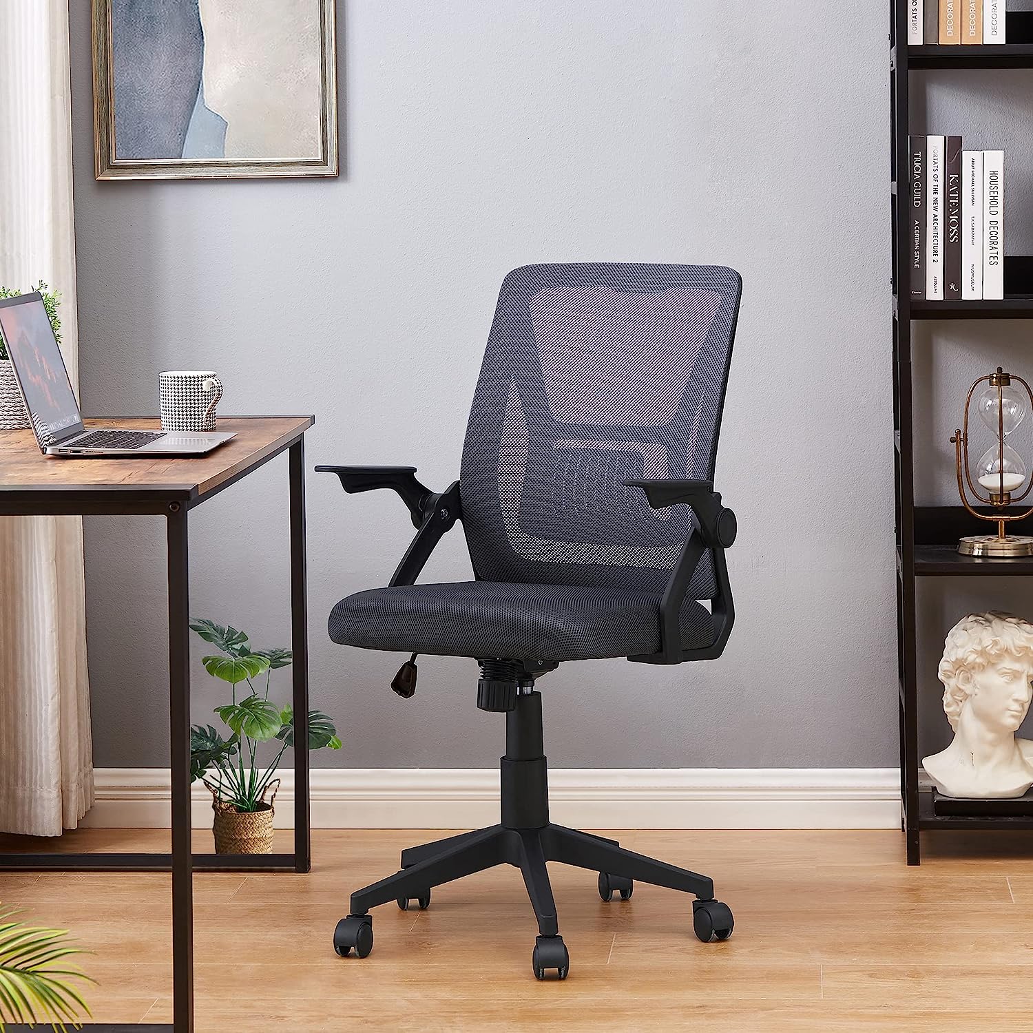 VECELO Mid-Back Swivel Ergonomic Office Chair - VECELO