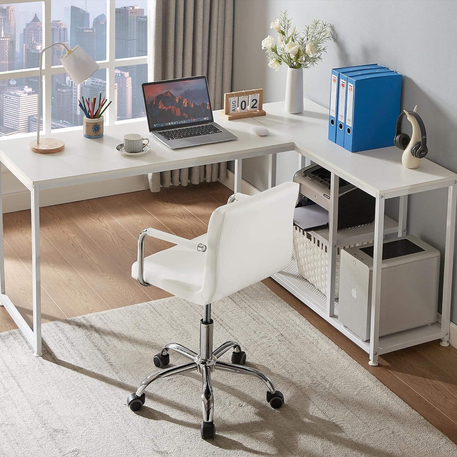 VECELO Mid-Back Home Office Desk Chair - VECELO