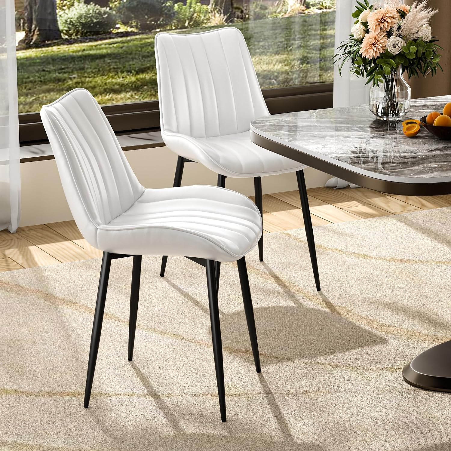 VECELO Dining Chairs Set of 2