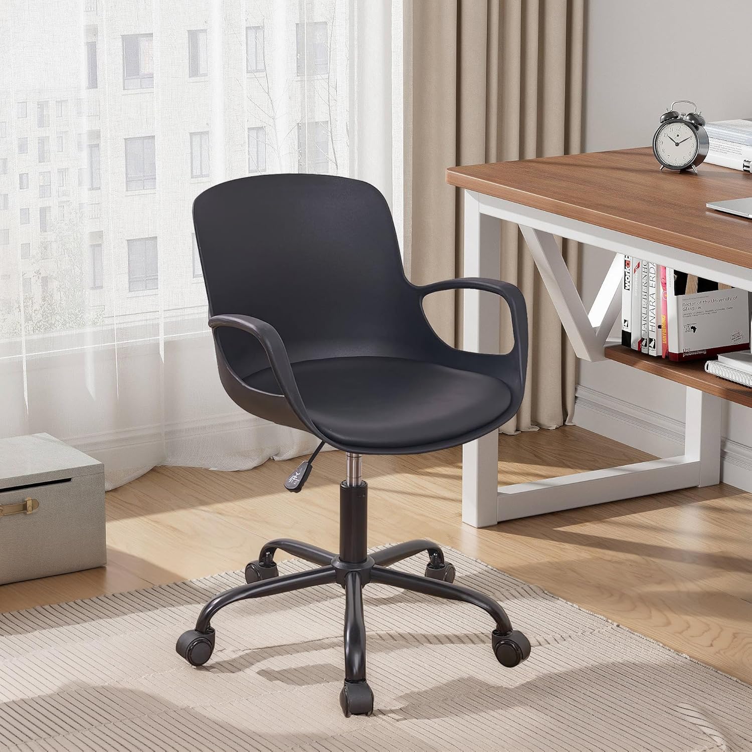 VECELO Mid-Back Chair for Desk with Armrests - VECELO