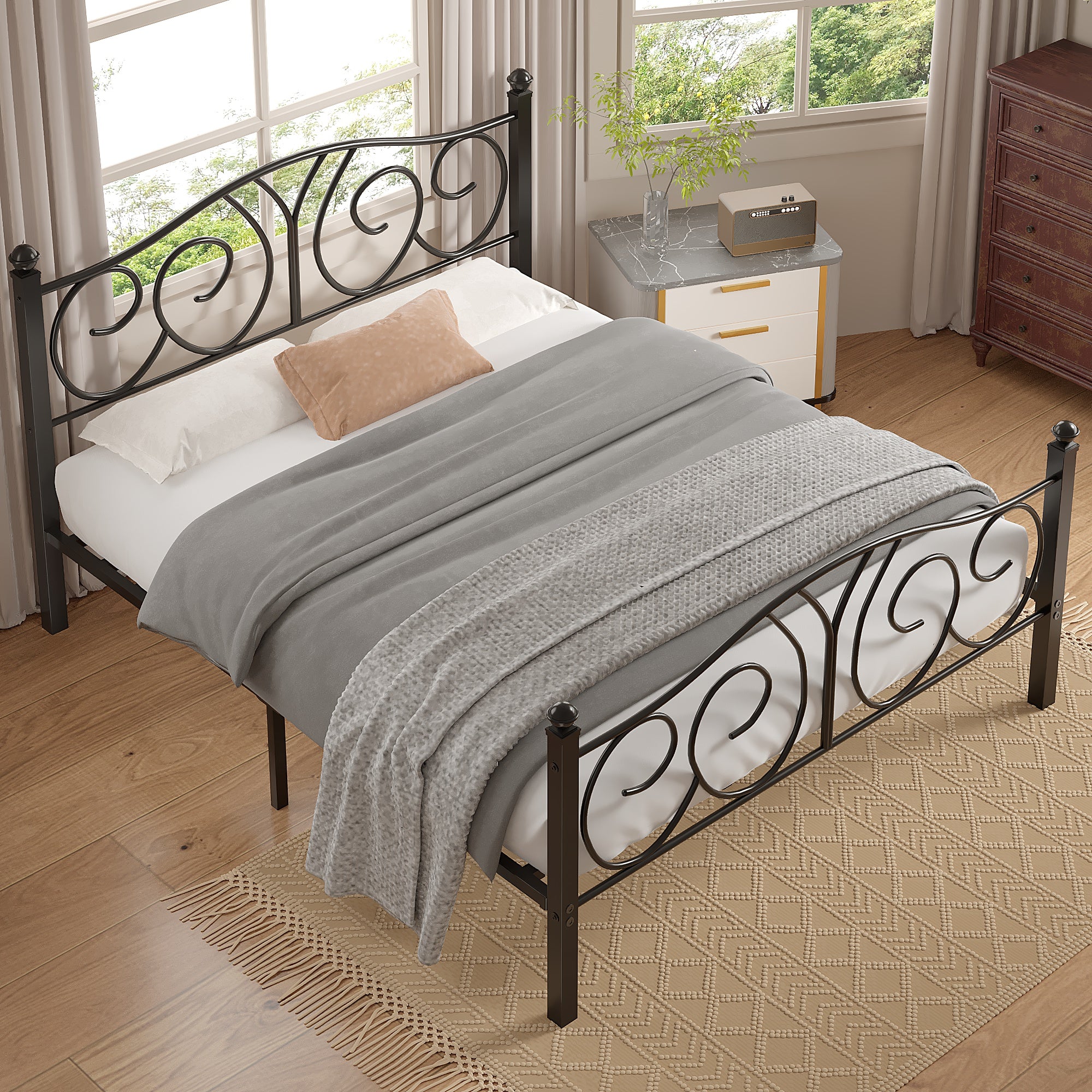 VECELO Metal Platform Bed Frame/Mattress Foundation - VECELO