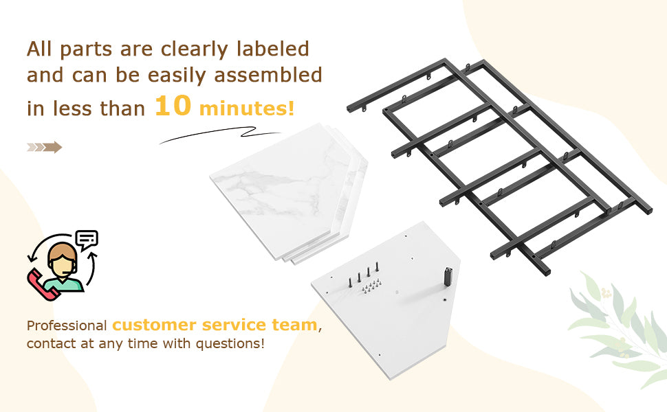 VECELO 31" Tall Corner Shelf/4-Tier Display Shelves with Metal Frame - VECELO