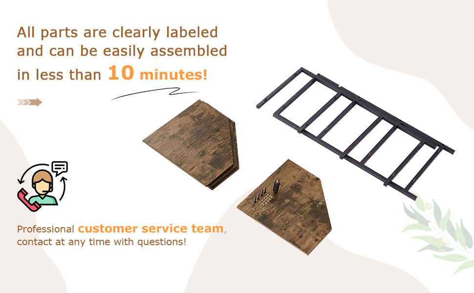 VECELO 31" Tall Corner Shelf/4-Tier Display Shelves with Metal Frame - VECELO