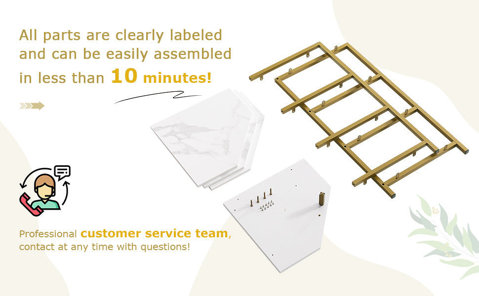 VECELO 31" Tall Corner Shelf/4-Tier Display Shelves with Metal Frame - VECELO