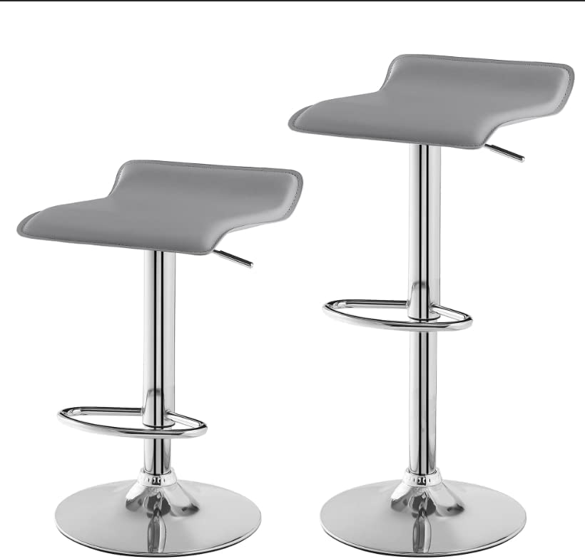 VECELO Counter Height Bar Stools Set of 2, Adjustable Barstools - VECELO