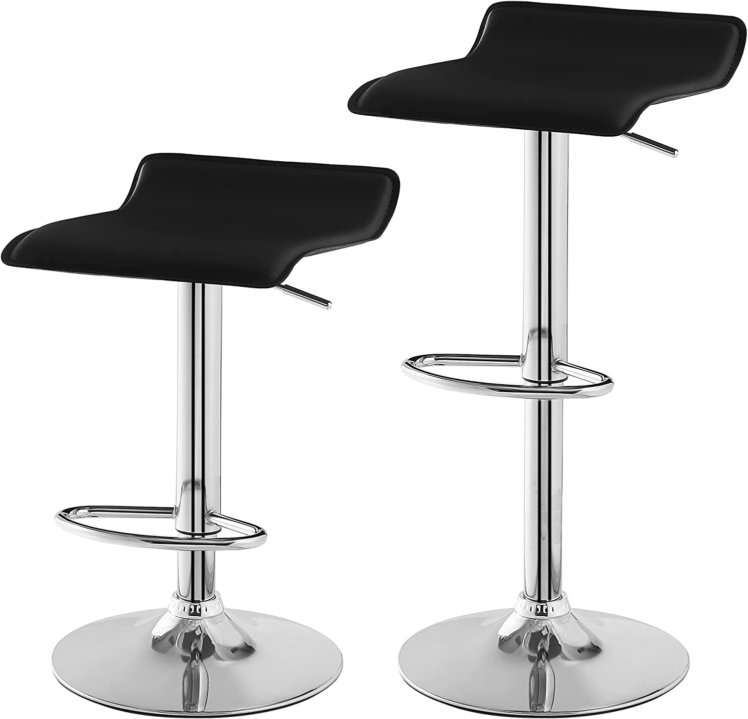 VECELO Counter Height Bar Stools Set of 2, Adjustable Barstools - VECELO