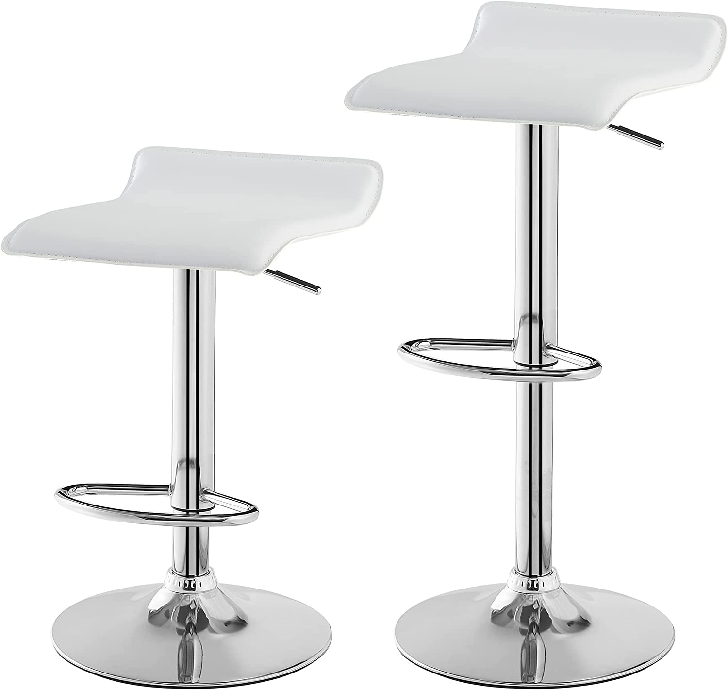 VECELO Counter Height Bar Stools Set of 2, Adjustable Barstools - VECELO