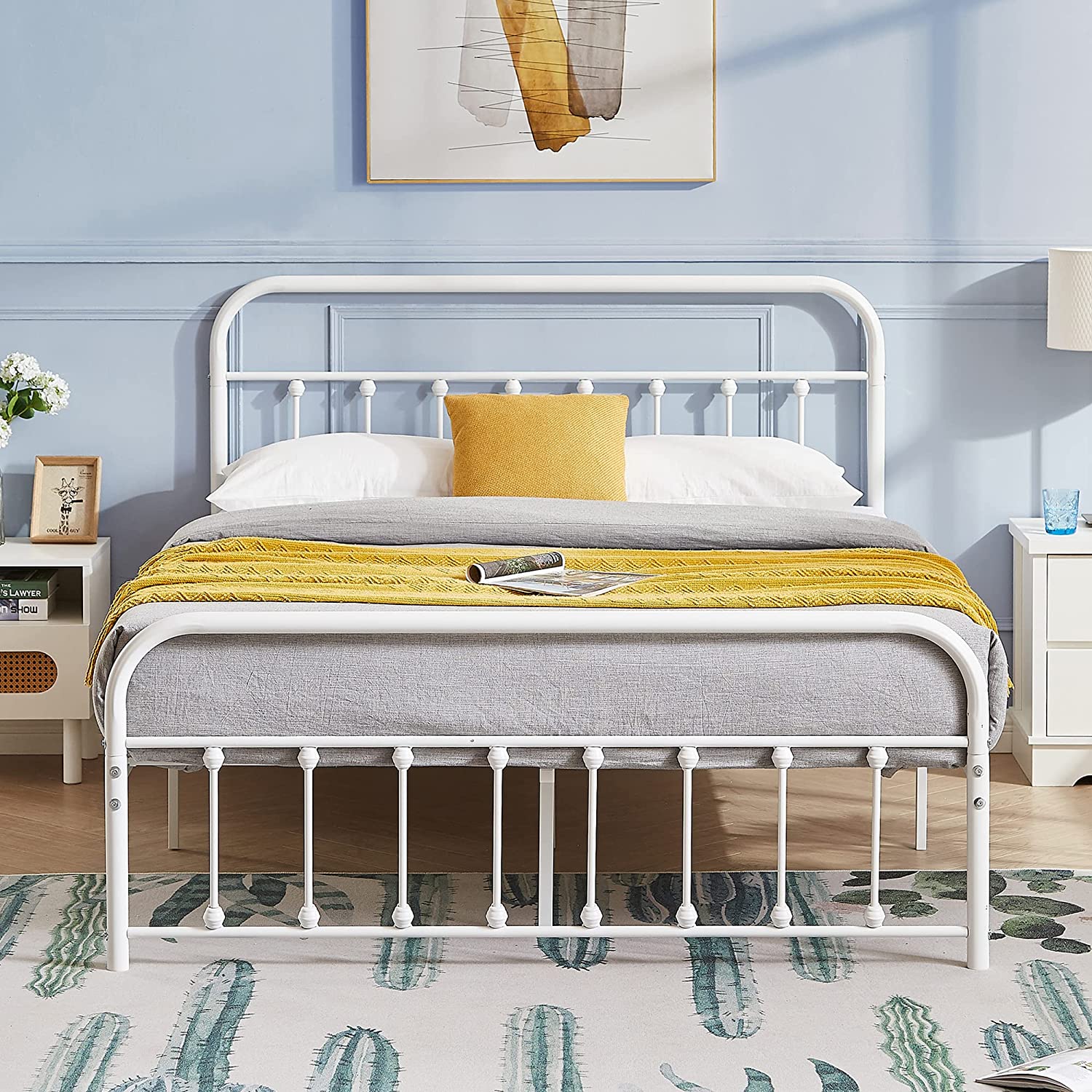 VECELO Metal Platform Bed Frame Mattress Foundation Modern&Simple Style - VECELO