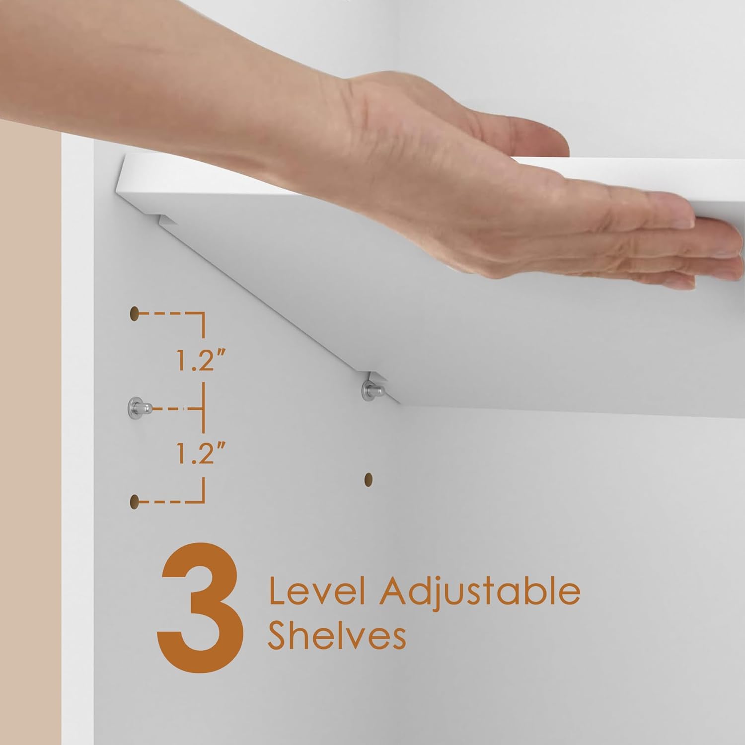 VECELO Book Cart, Library Wood Rolling Book Truck with Lockable Wheels, for Home Office, White - VECELO