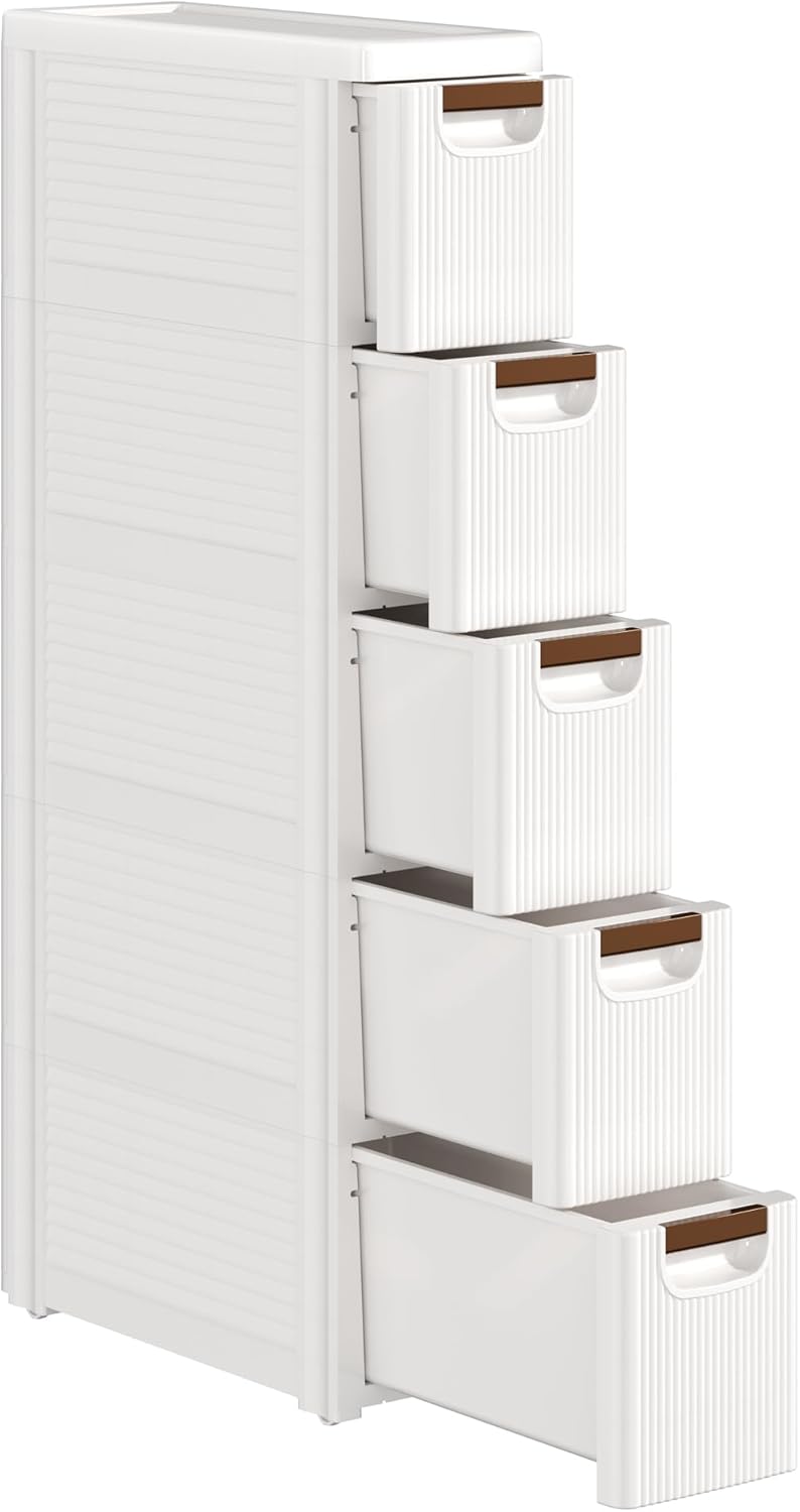 VECELO Narrow Bathroom Storage Cabinet