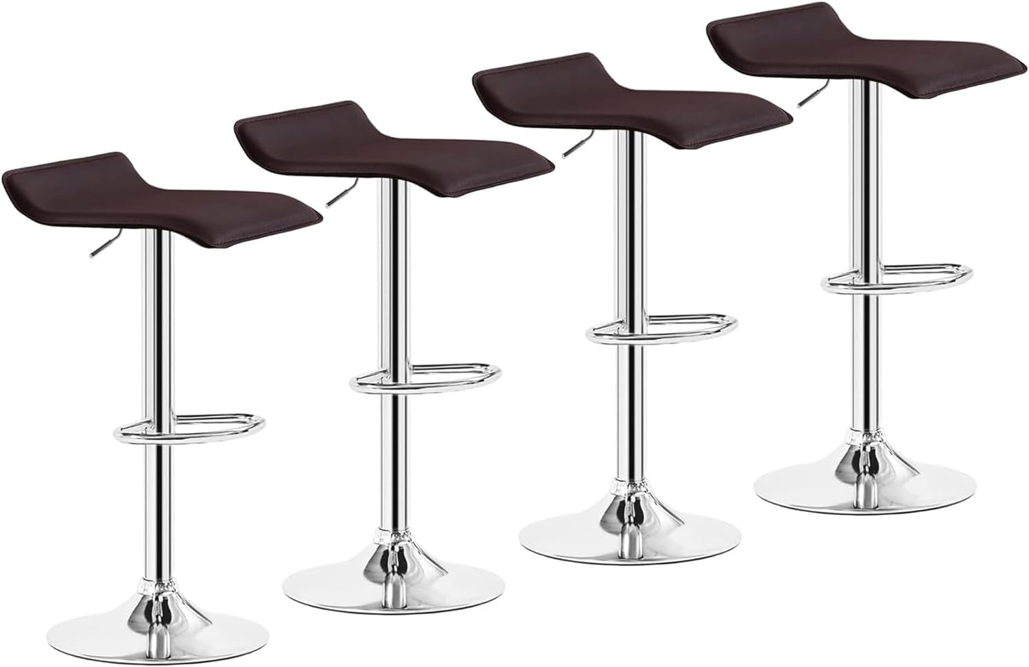 VECELO Counter Height Bar Stools Set of 2, Adjustable Barstools - VECELO