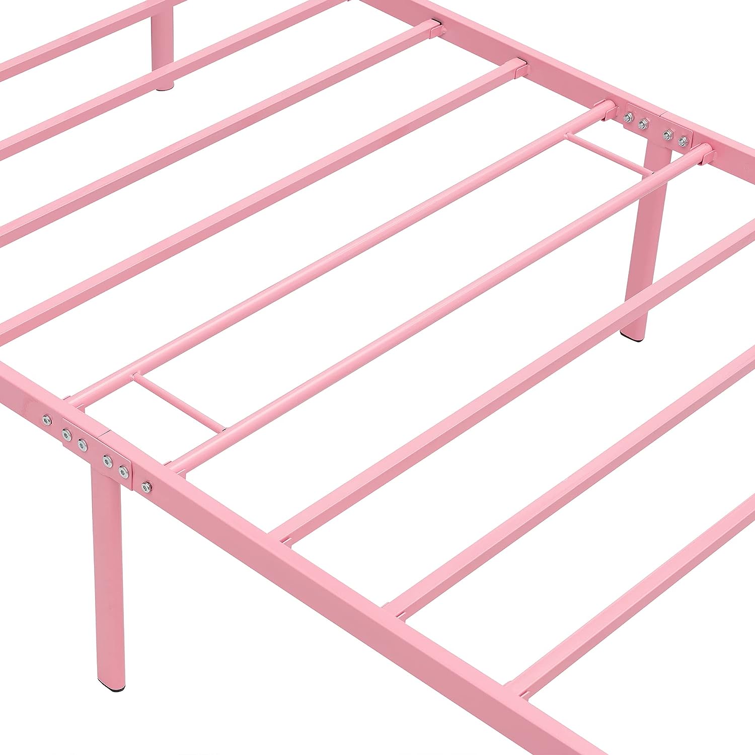 VECELO Twin Size Metal Platform Bed Frame for Girls Kids - VECELO
