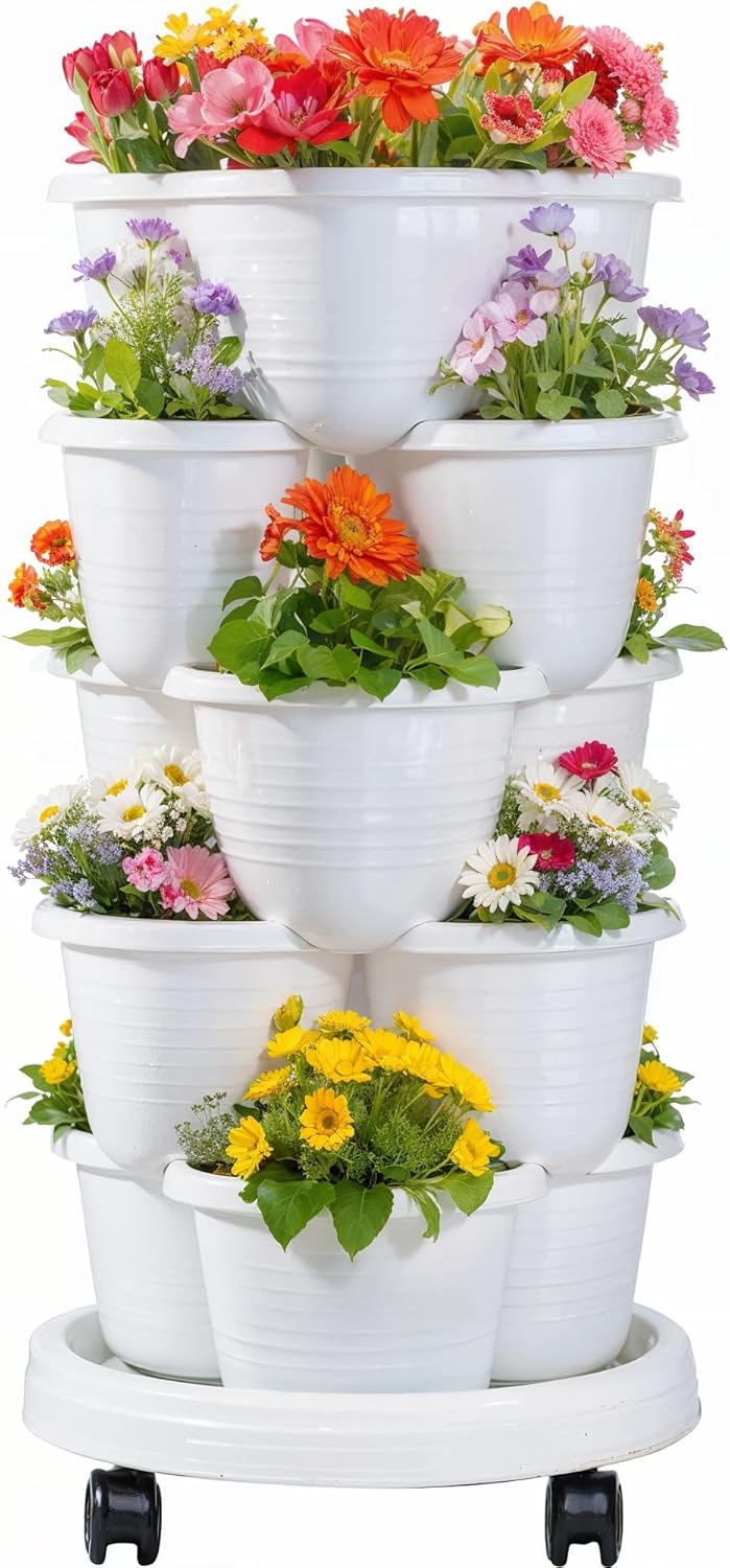 VECELO 5 Tier Vertical Garden Planter