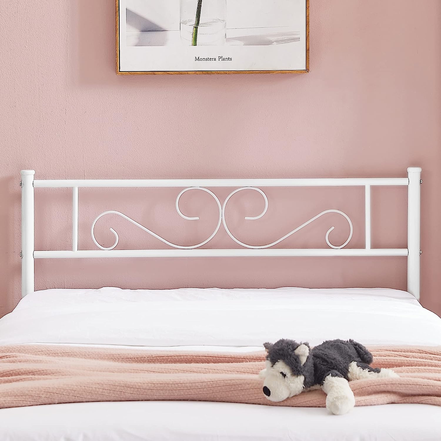 VECELO Metal Platform Bed Frame Mattress Foundation with Headboard & Footboard