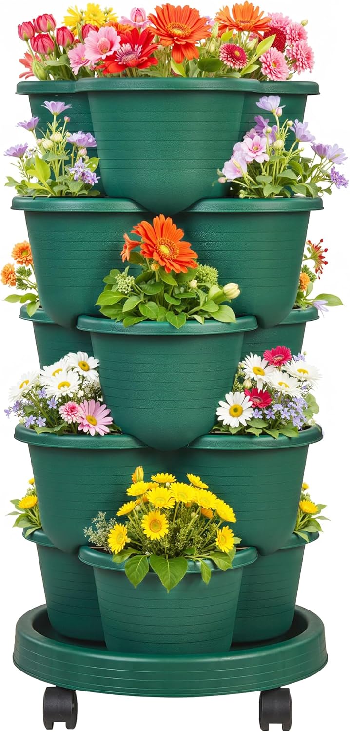VECELO 5 Tier Vertical Garden Planter