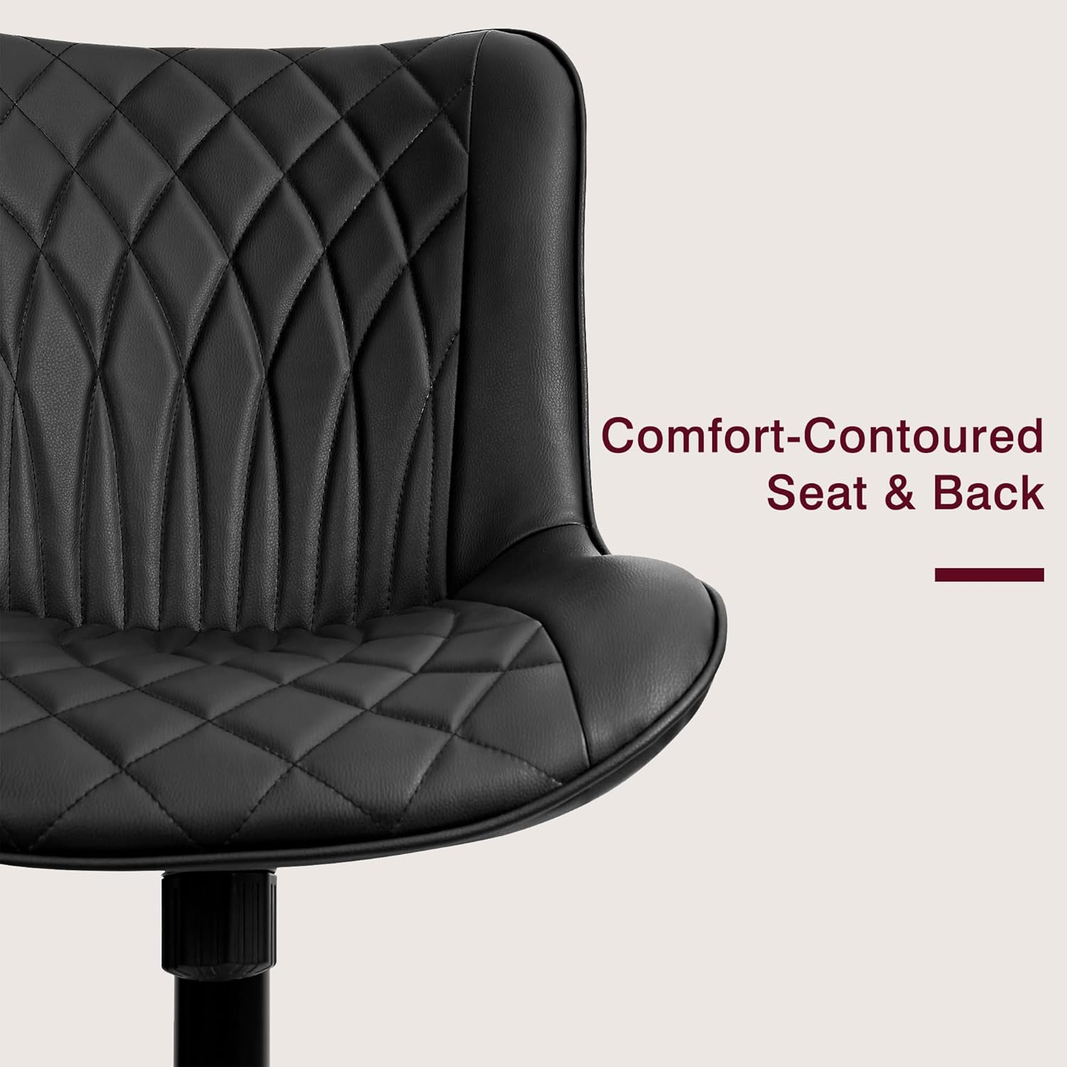 VECELO Mid-Back Desk Chair with Adjustable Height