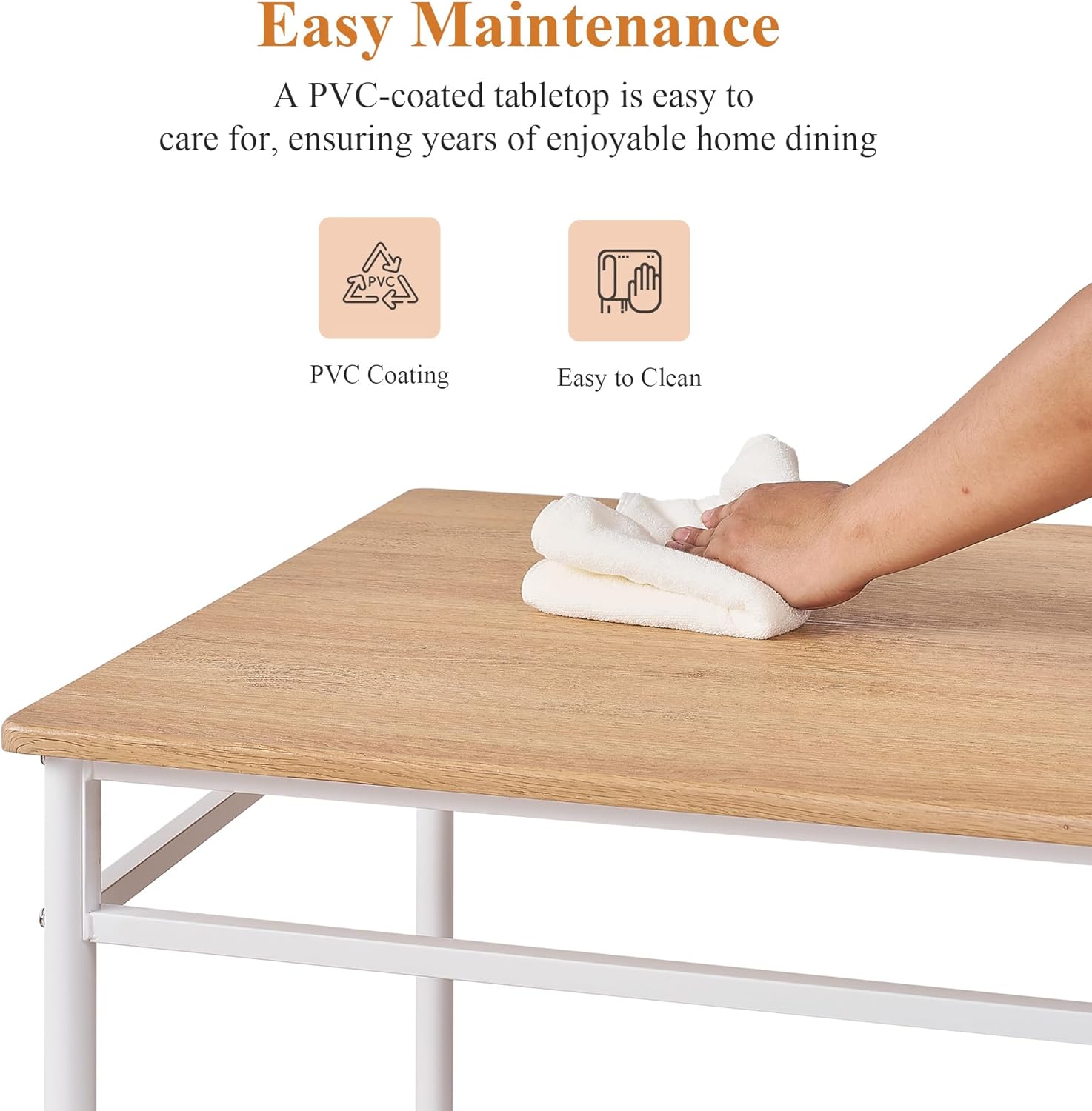 VECELO 5-Piece Kitchen Dining Table Set