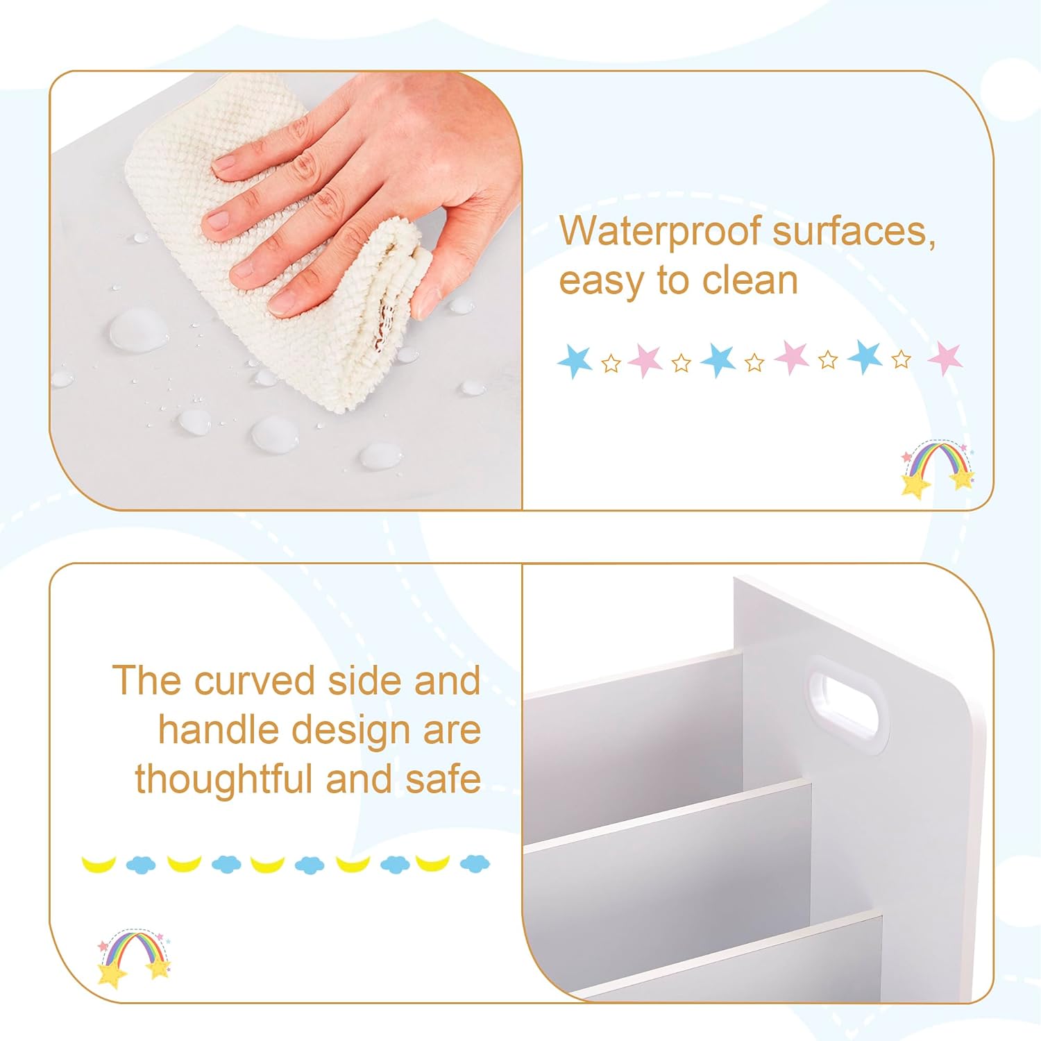 VECELO Kids Bookshelf