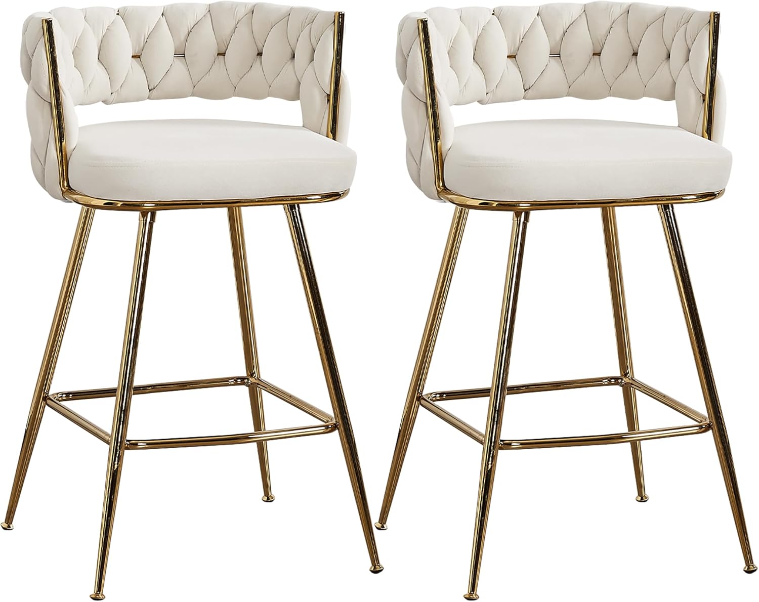 VECELO Bar Stools, Counter Height Bar Stools