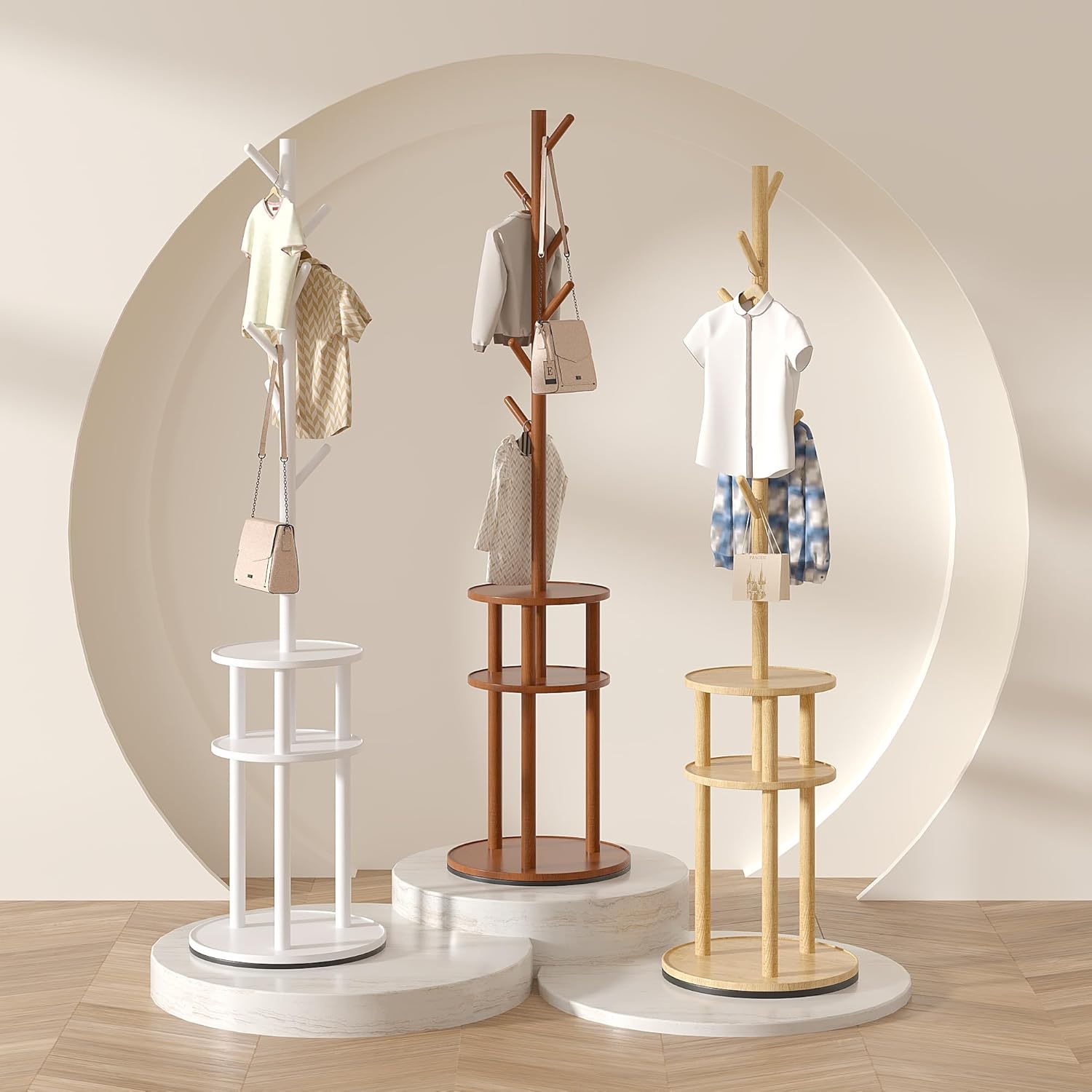VECELO Coat Rack Freestanding