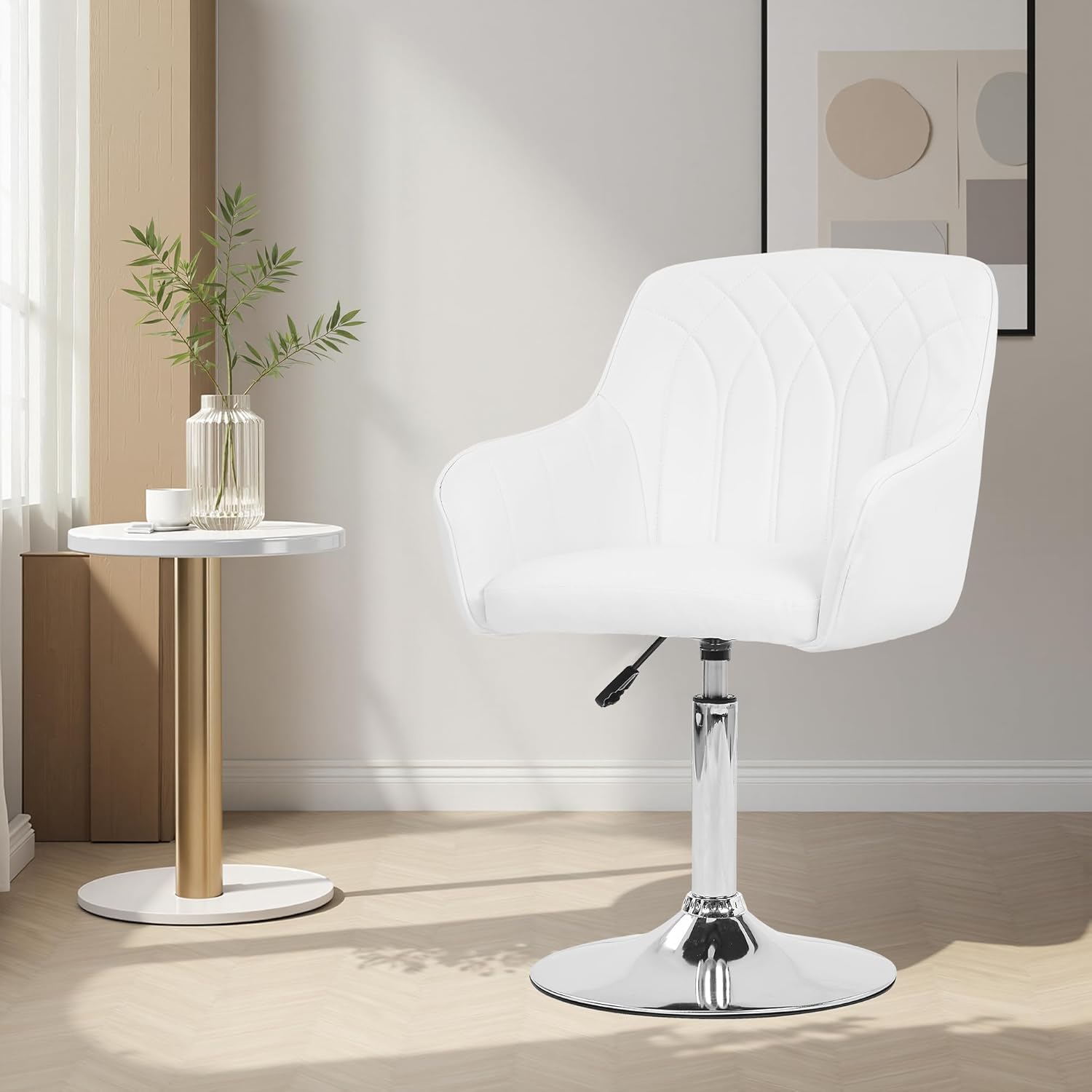 VECELO Modern Accent Chair with Adjustable Height