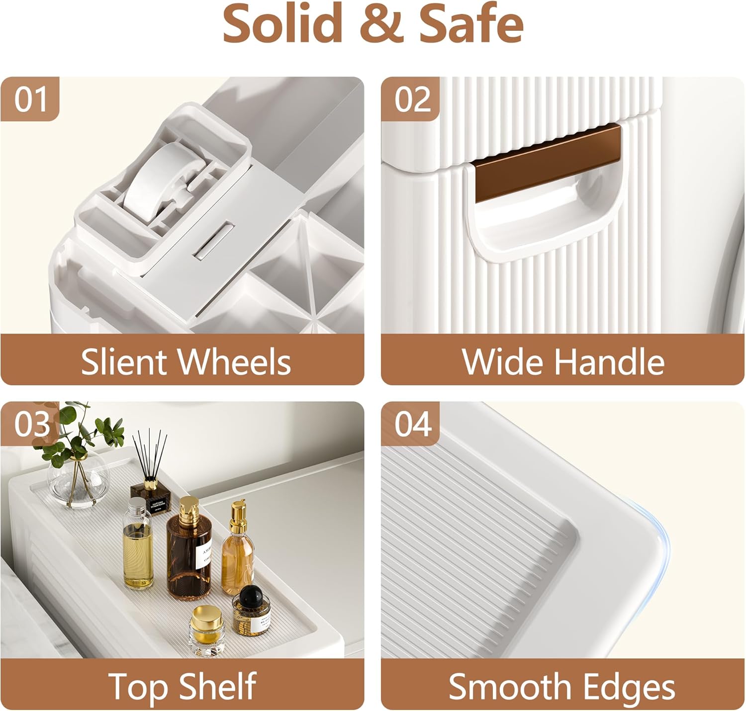 VECELO Narrow Bathroom Storage Cabinet