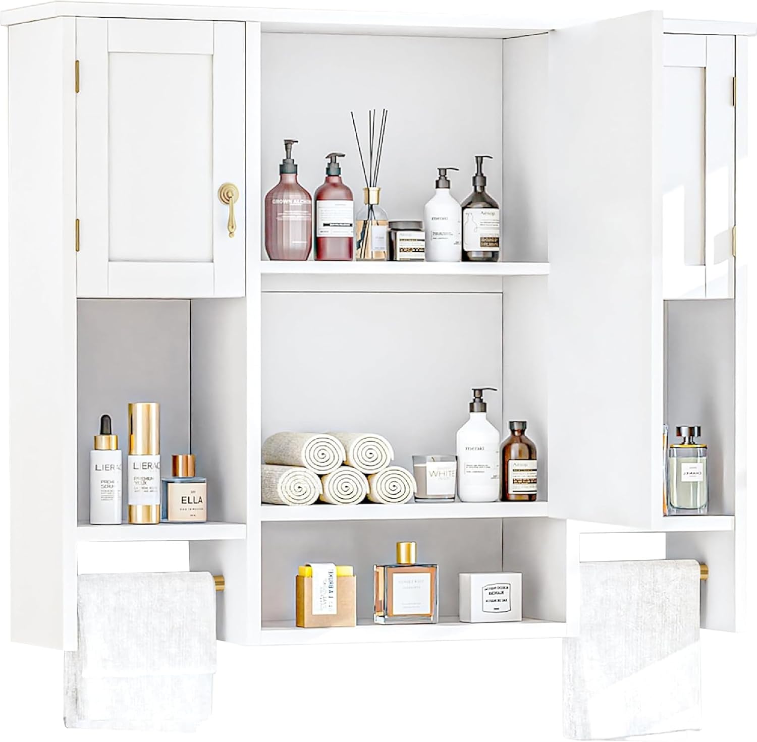 VECELO Bathroom Wall Cabinet with Mirror