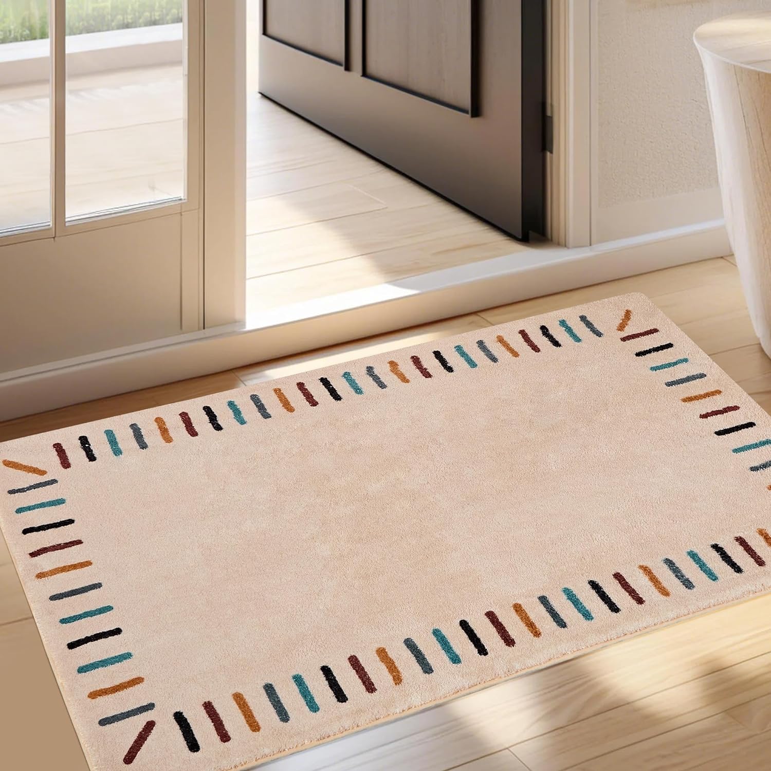 VECELO Outdoor Front Door Mat Outside Entrance, Low-Profile Welcome Mat