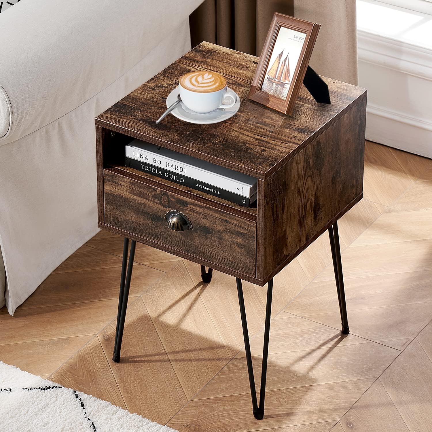 VECELO Set of 2 Nightstand