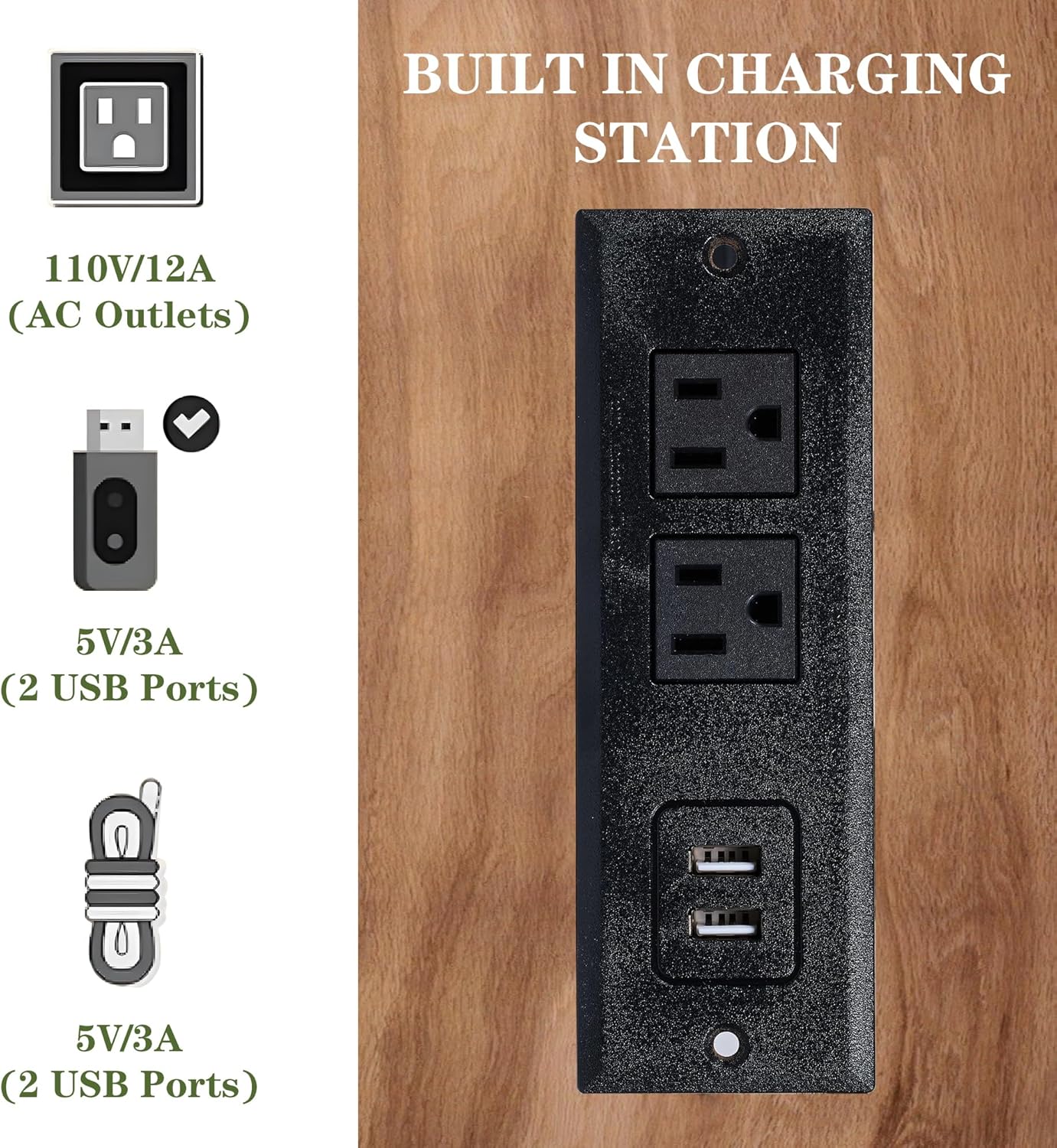 VECELO Queen Size Bed Frame with 50" Tall Storage Bookcase Headboard