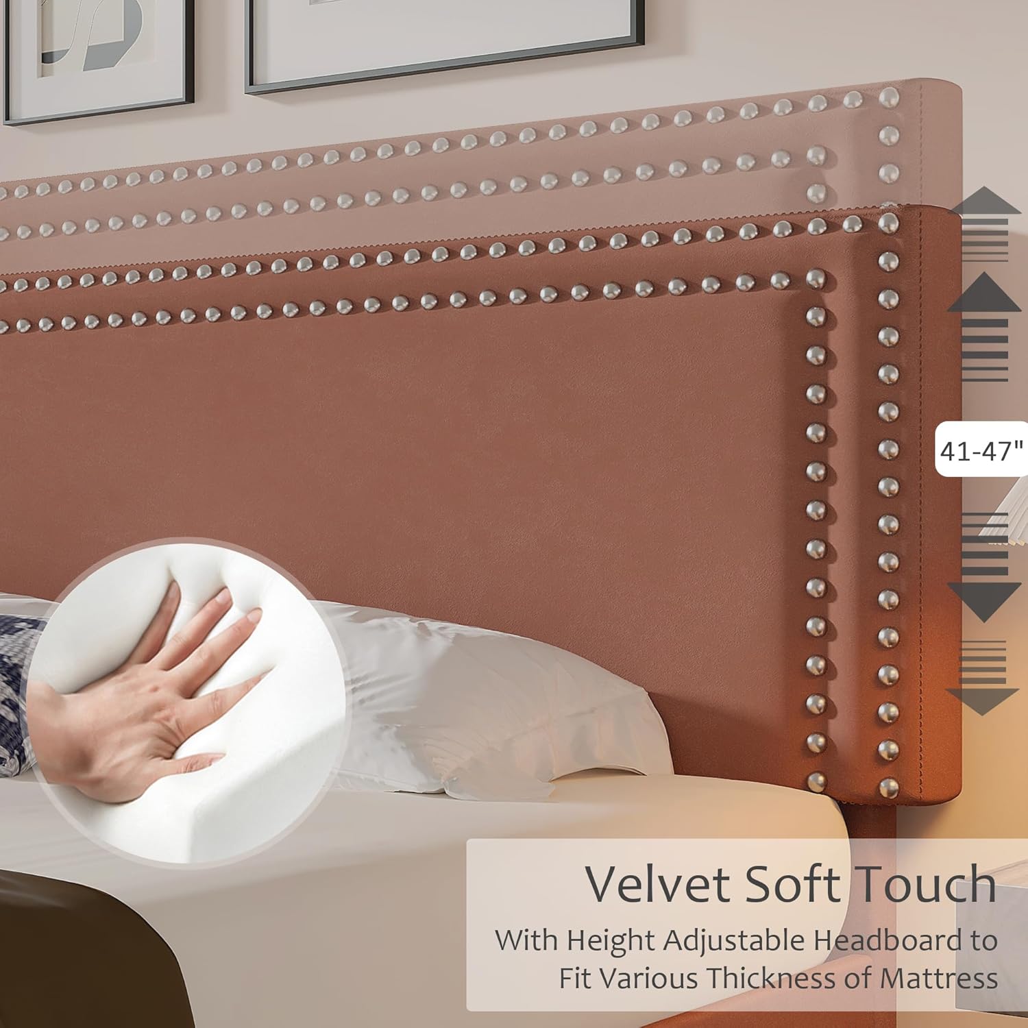 VECELO Modern Platform Bed Frame/Mattress Foundation