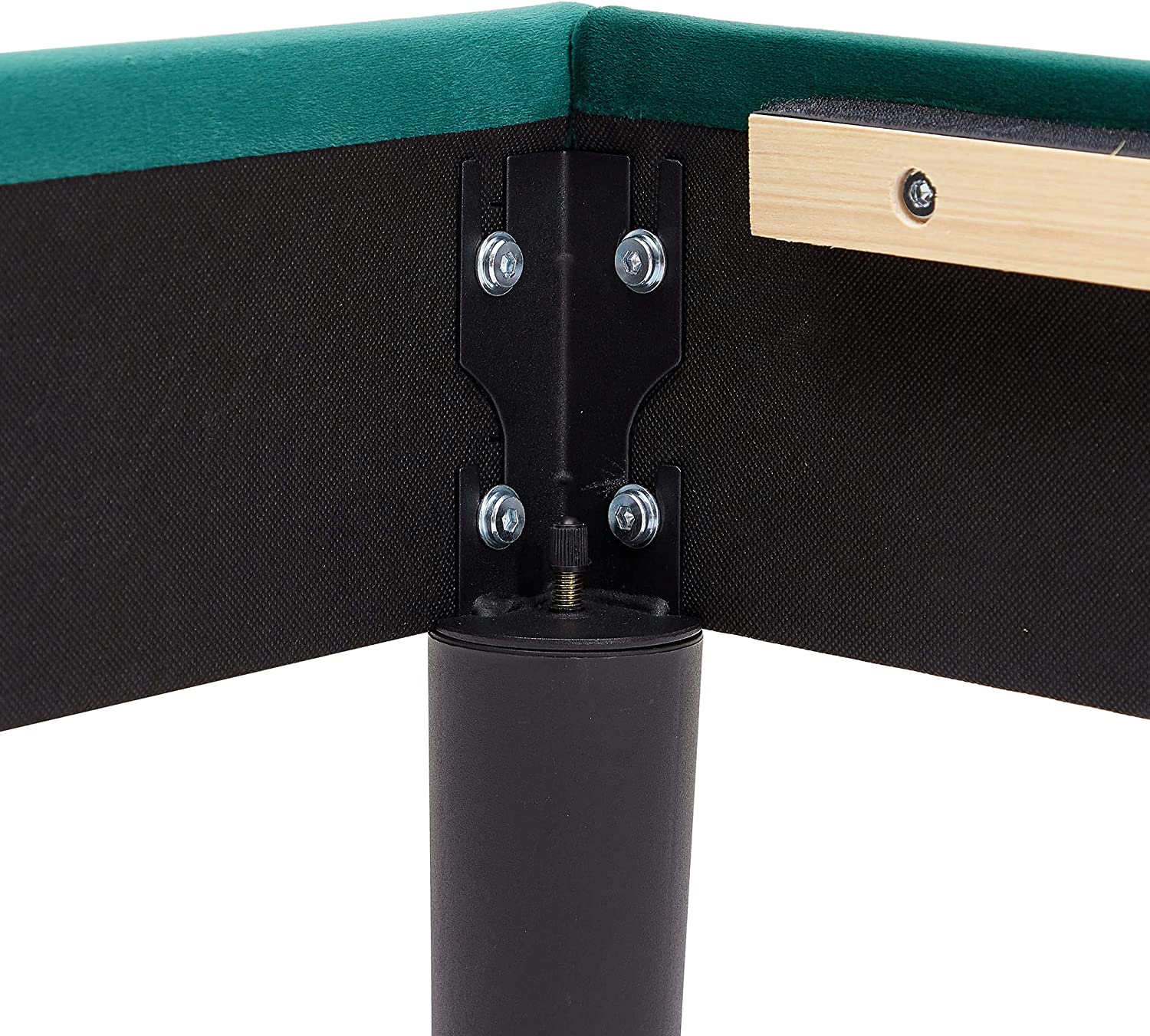 VECELO Upholstered Platform Bed Frame with Adjustable Fabric Headboard