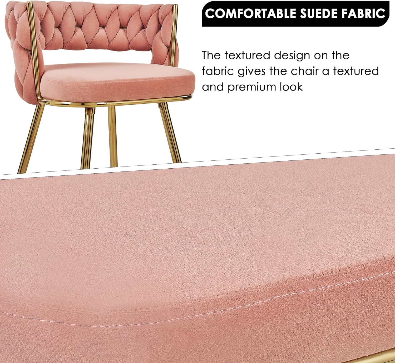 VECELO Bar Stools, Counter Height Bar Stools