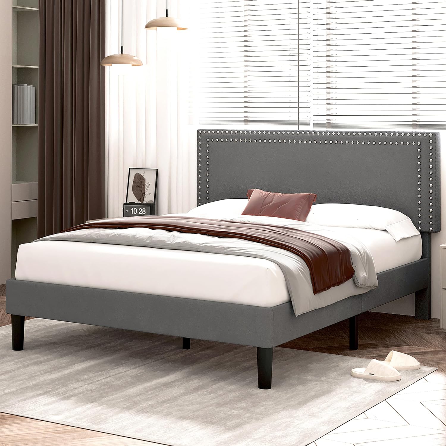 VECELO Modern Platform Bed Frame/Mattress Foundation