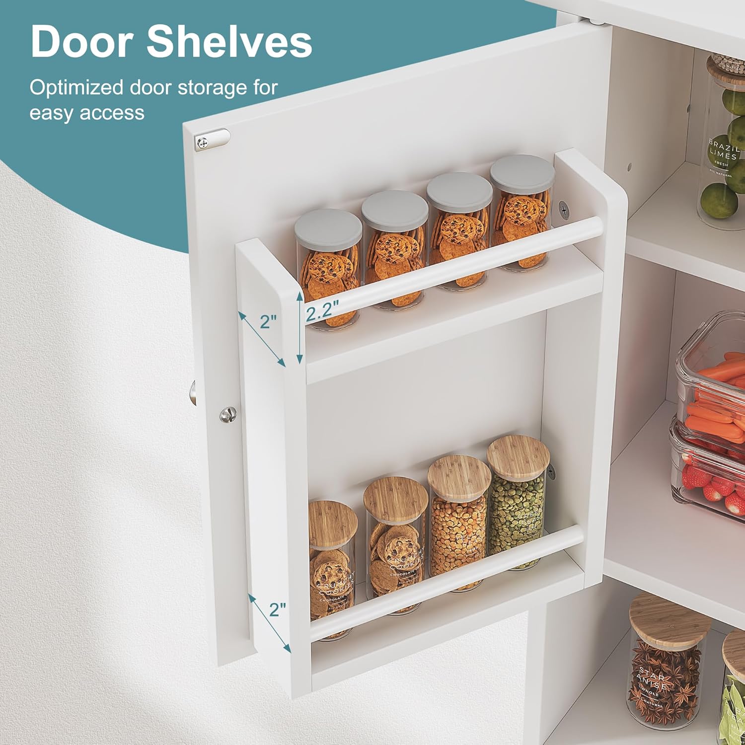 VECELO Bathroom Wall Cabinet with LED Light