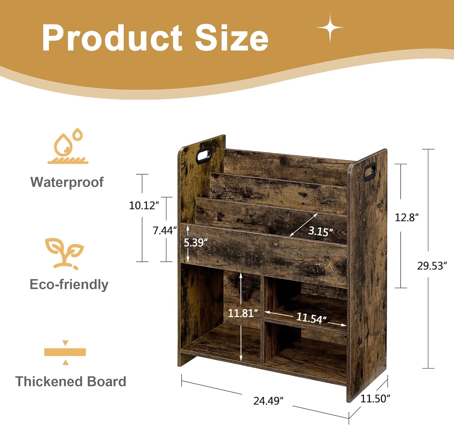 VECELO Kids Bookshelf