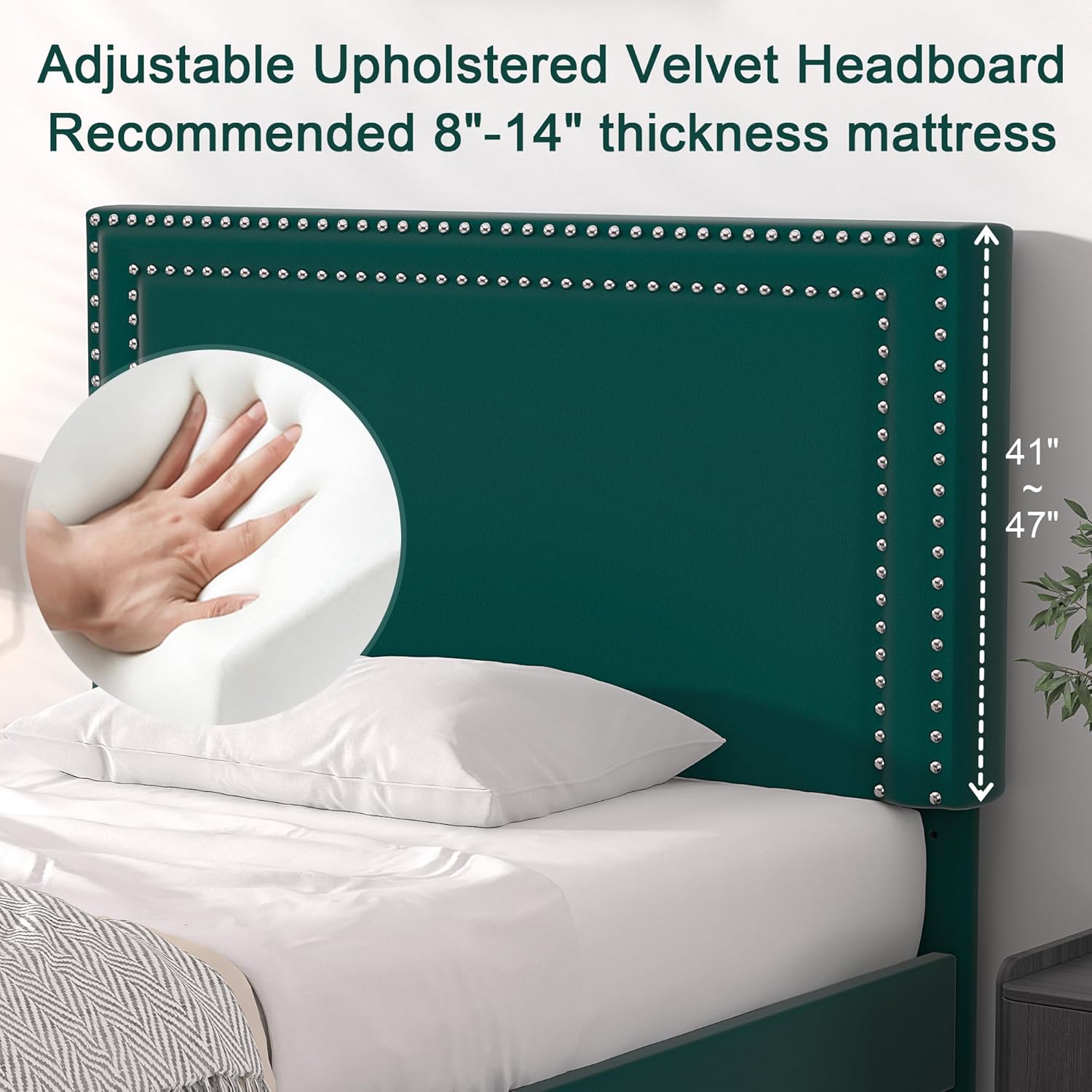 VECELO Modern Platform Bed Frame/Mattress Foundation