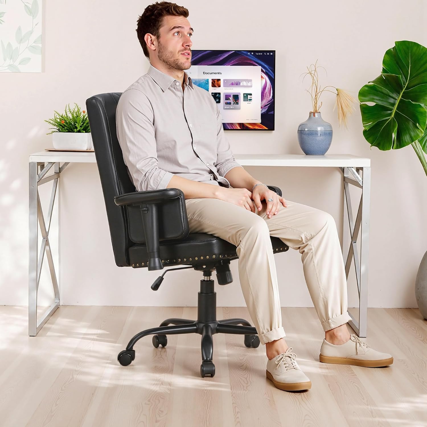 VECELO Ergonomic Office Chair – High Backrest with Tilt